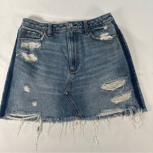 Abercrombie & Fitch Denim Skirt 30/10 Zoe Natural Rise Vintage A-Line Jean Y2K